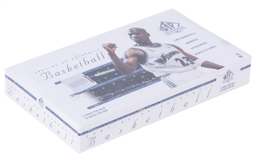 2001-02 SP Authentic Basketball Unopened Hobby Box (24 Packs)